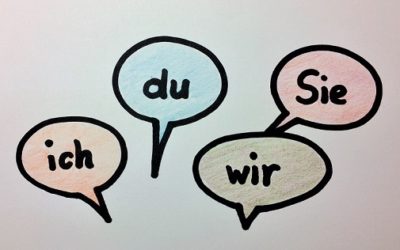 Wer spricht mit wem? Ich, du, Sie, wir, man