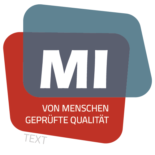 Das Siegel für Menschliche Intelligenz, die mit Künstlicher Intelligenz richtig umgehen kann MI-Siegel für menschliche Intelligenz