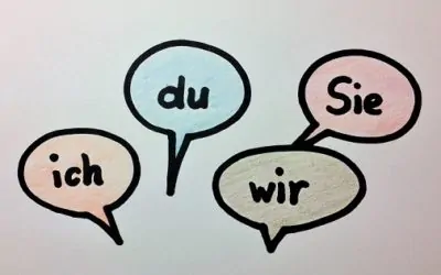 Wer spricht mit wem? Ich, du, Sie, wir, man